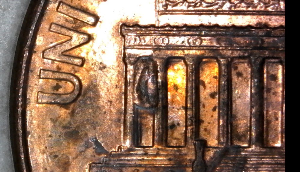 2008-P-Lincoln-Memorial-Cent-With-Big-Die-Chip!-Aka-Hornet's-Nest